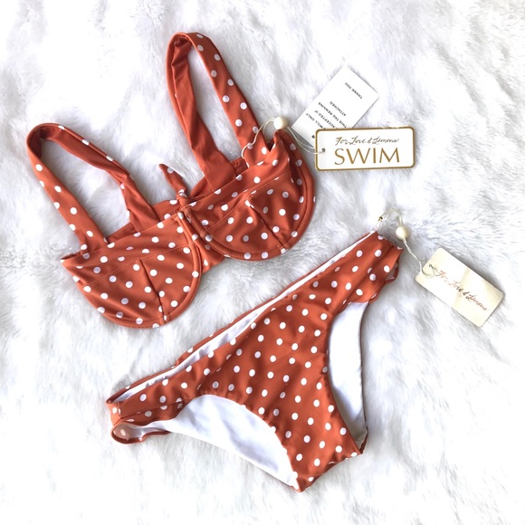 For Love And Lemons Other - NEW For Love and Lemons Swim Polka Dot Bikini